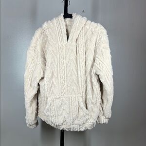 Unbranded Cozy Cream Hooded Sweater